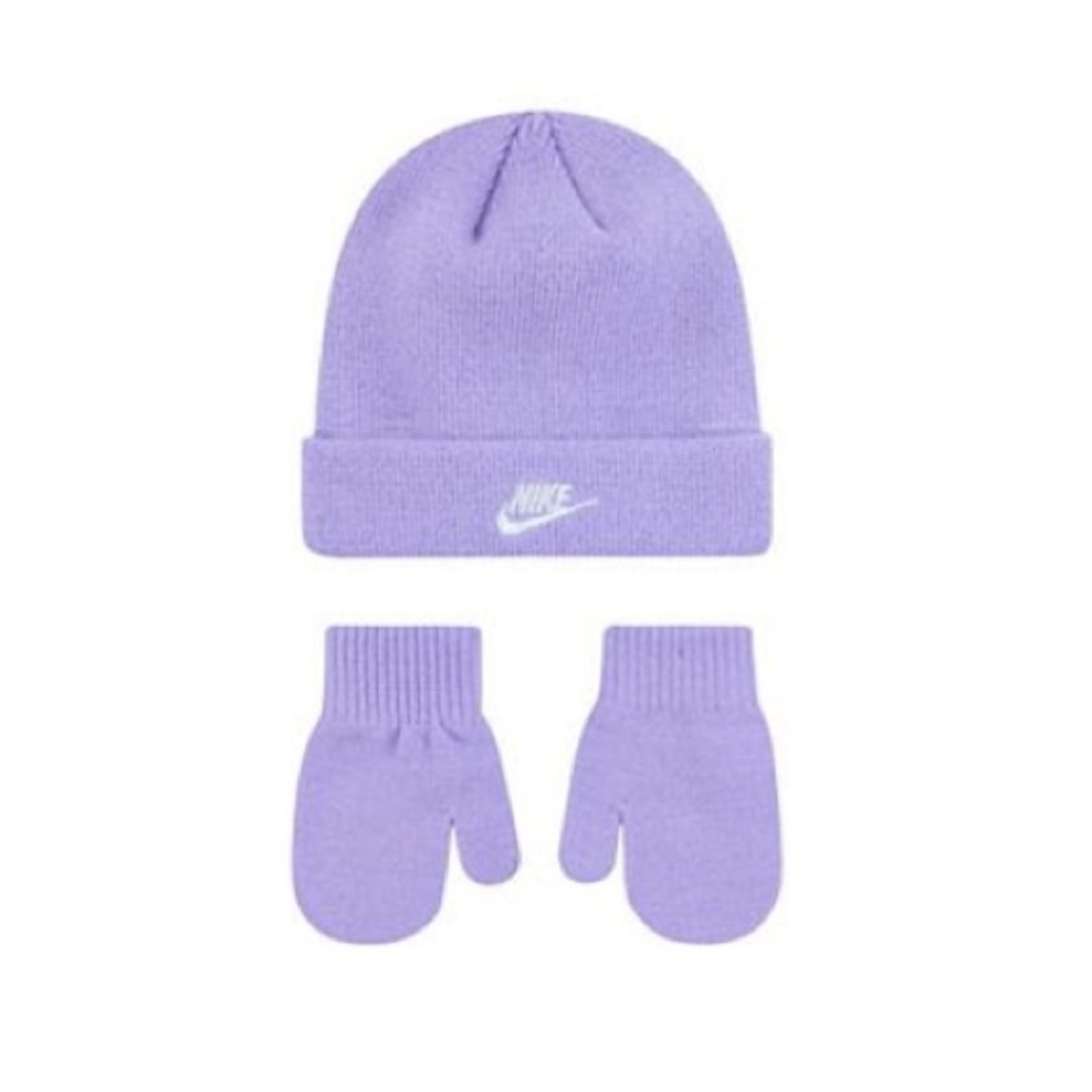 Nike Toddler 2T-4T Mitten and Glove Set Purple